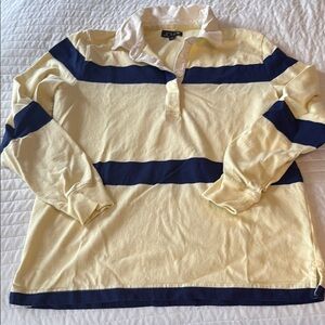 Striped Yellow and Blue Women's Top